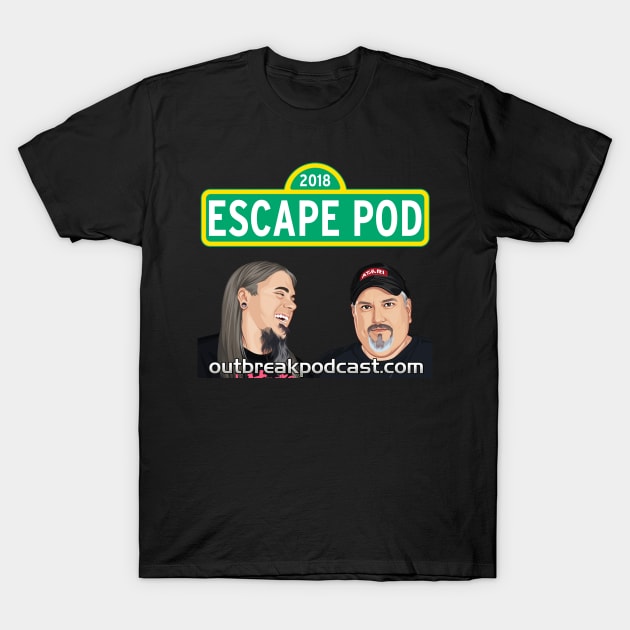 Escape Pod Street T-Shirt by OutbreakPodcastingNetwork